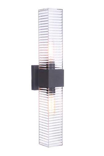 Ridge Two Light Outdoor Wall Mount Midnight