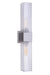 Craftmade - ZA4510-SA - Two Light Outdoor Wall Mount - Ridge - Satin Aluminum