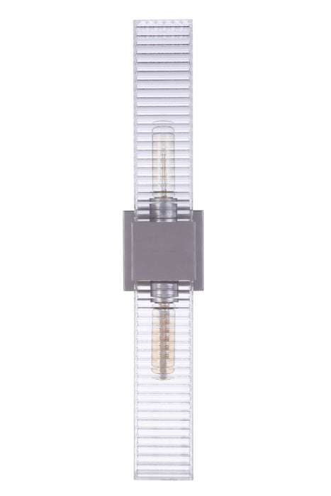Craftmade - ZA4510-SA - Two Light Outdoor Wall Mount - Ridge - Satin Aluminum