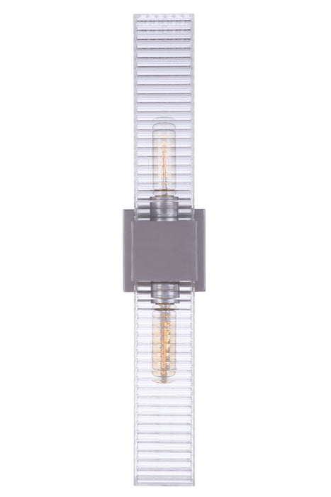 Craftmade - ZA4510-SA - Two Light Outdoor Wall Mount - Ridge - Satin Aluminum