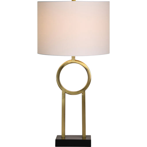 Burlington One Light Table Lamp Antique Brass