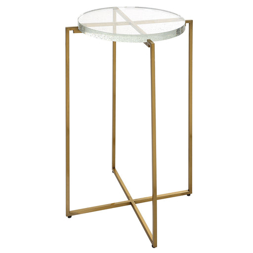 Star-crossed Accent Table Brushed Gold