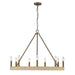 Golden - 1022-9 BC - Nine Light Chandelier - Yates - Burnished Chestnut