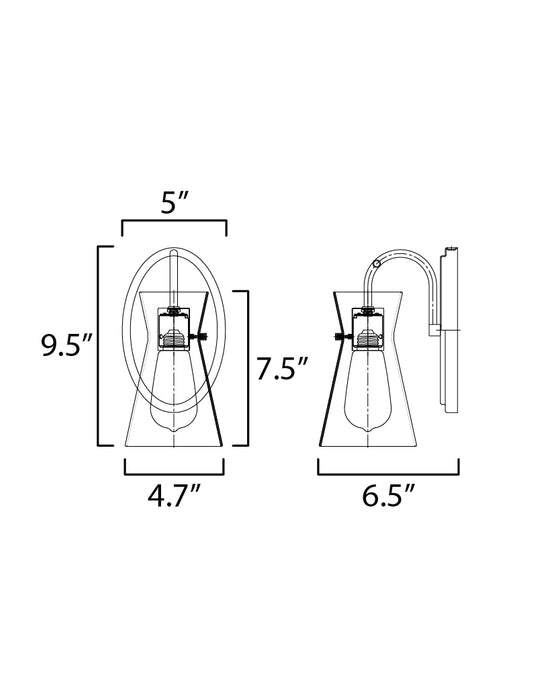 Ava Bath Vanity Light-Sconces-Maxim-Lighting Design Store