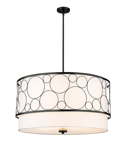 Kendall Five Light Chandelier Matte Black
