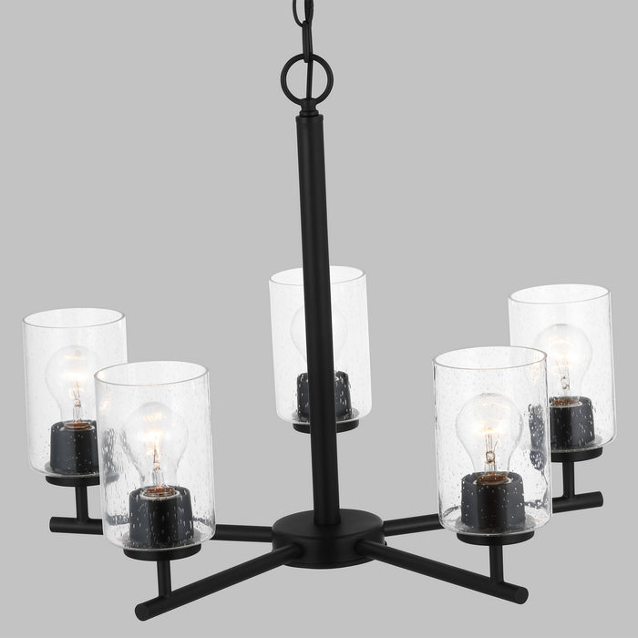 Generation Lighting - 31171-112 - Five Light Chandelier - Oslo - Midnight Black