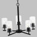 Generation Lighting - 31171-112 - Five Light Chandelier - Oslo - Midnight Black