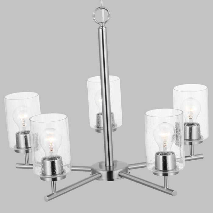 Generation Lighting - 31171-962 - Five Light Chandelier - Oslo - Brushed Nickel