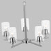 Generation Lighting - 31171-962 - Five Light Chandelier - Oslo - Brushed Nickel