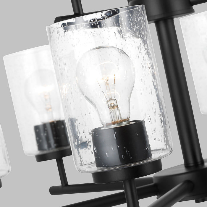 Generation Lighting - 31172-112 - Nine Light Chandelier - Oslo - Midnight Black