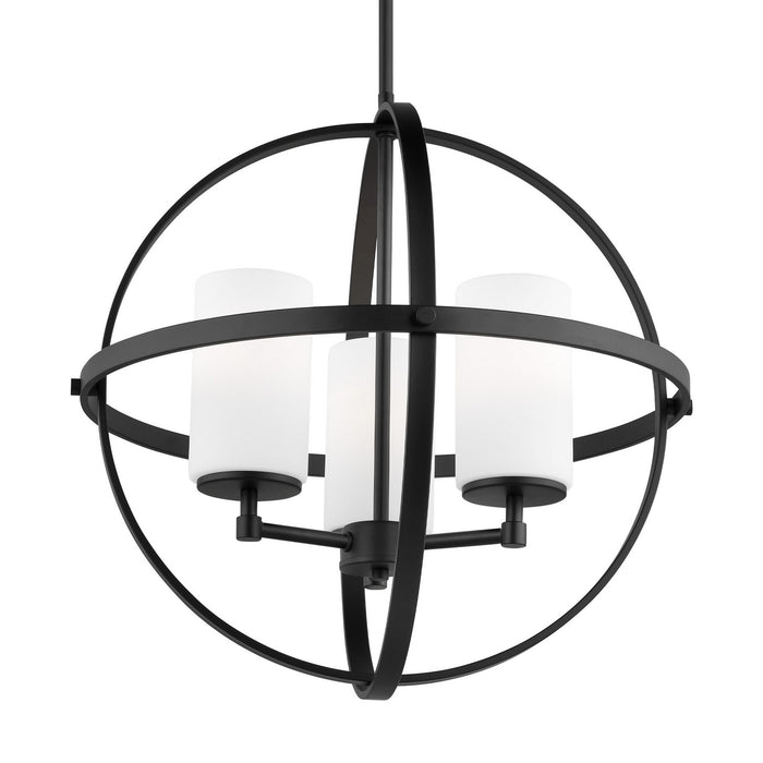 Generation Lighting - 3124603EN3-112 - Three Light Chandelier - Alturas - Midnight Black
