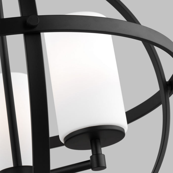 Generation Lighting - 3124603EN3-112 - Three Light Chandelier - Alturas - Midnight Black