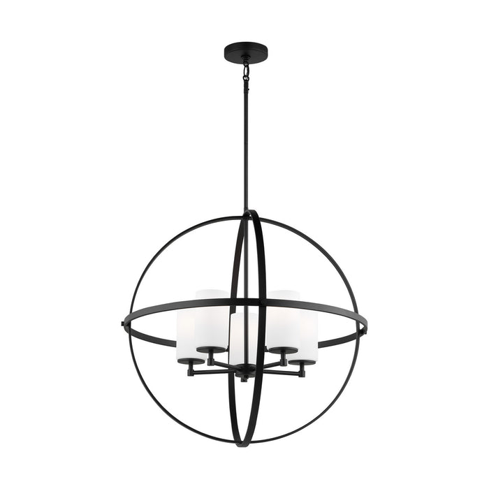 Generation Lighting - 3124605-112 - Five Light Chandelier - Alturas - Midnight Black
