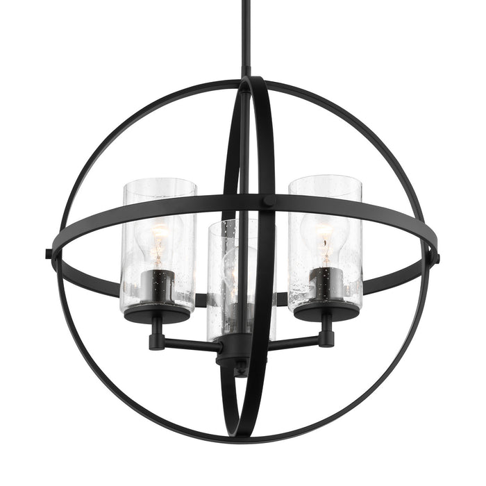 Generation Lighting - 3124673-112 - Three Light Chandelier - Alturas - Midnight Black