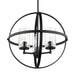 Generation Lighting - 3124673-112 - Three Light Chandelier - Alturas - Midnight Black