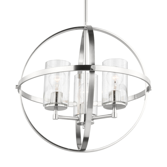 Generation Lighting - 3124673-962 - Three Light Chandelier - Alturas - Brushed Nickel