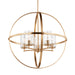 Generation Lighting - 3124675-848 - Five Light Chandelier - Alturas - Satin Brass