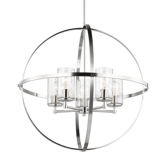 Generation Lighting - 3124675-962 - Five Light Chandelier - Alturas - Brushed Nickel