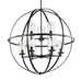 Generation Lighting - 3124679-112 - Nine Light Chandelier - Alturas - Midnight Black