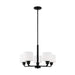 Generation Lighting - 3128805-112 - Five Light Chandelier - Canfield - Midnight Black