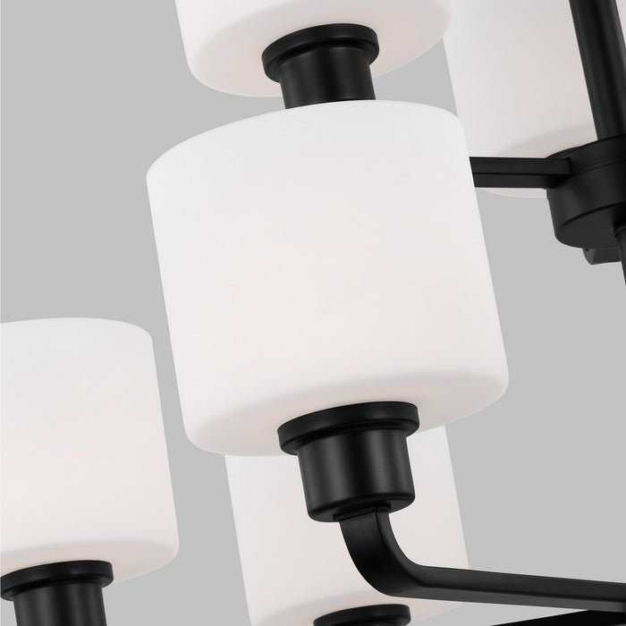 Generation Lighting - 3128809-112 - Nine Light Chandelier - Canfield - Midnight Black