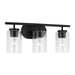 Generation Lighting - 41172-112 - Three Light Wall / Bath - Oslo - Midnight Black