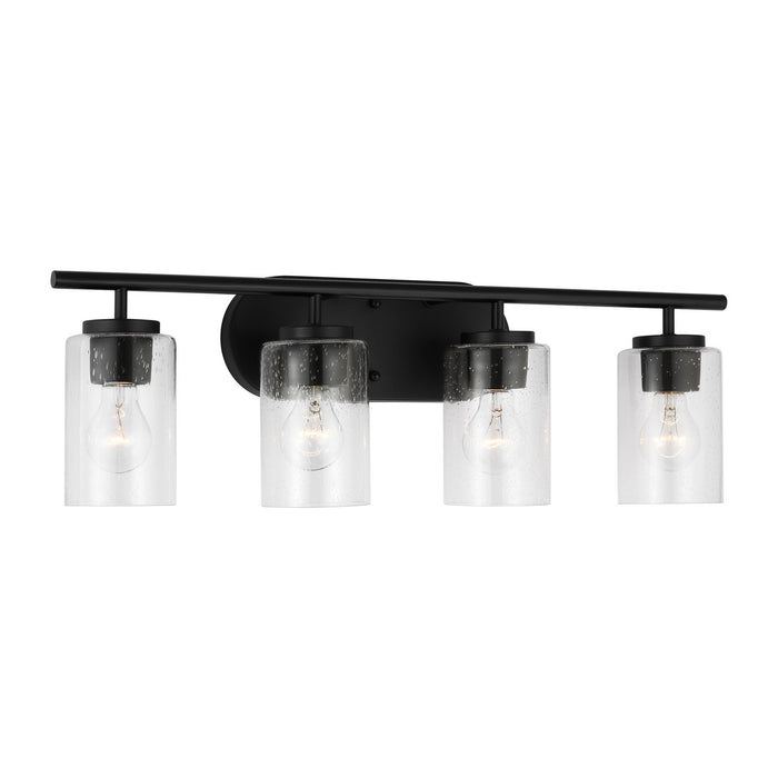 Generation Lighting - 41173-112 - Four Light Wall / Bath - Oslo - Midnight Black