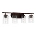 Generation Lighting - 41173-710 - Four Light Wall / Bath - Oslo - Bronze