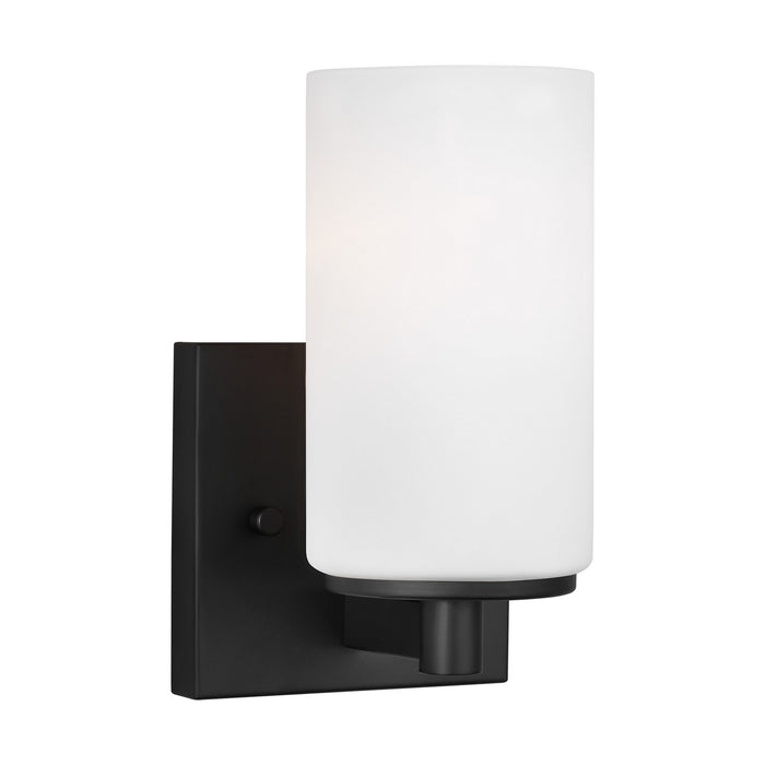 Generation Lighting - 4139101EN3-112 - One Light Wall / Bath Sconce - Hettinger - Midnight Black