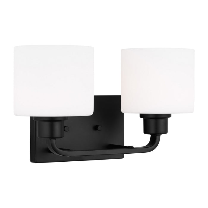 Generation Lighting - 4428802-112 - Two Light Wall / Bath - Canfield - Midnight Black