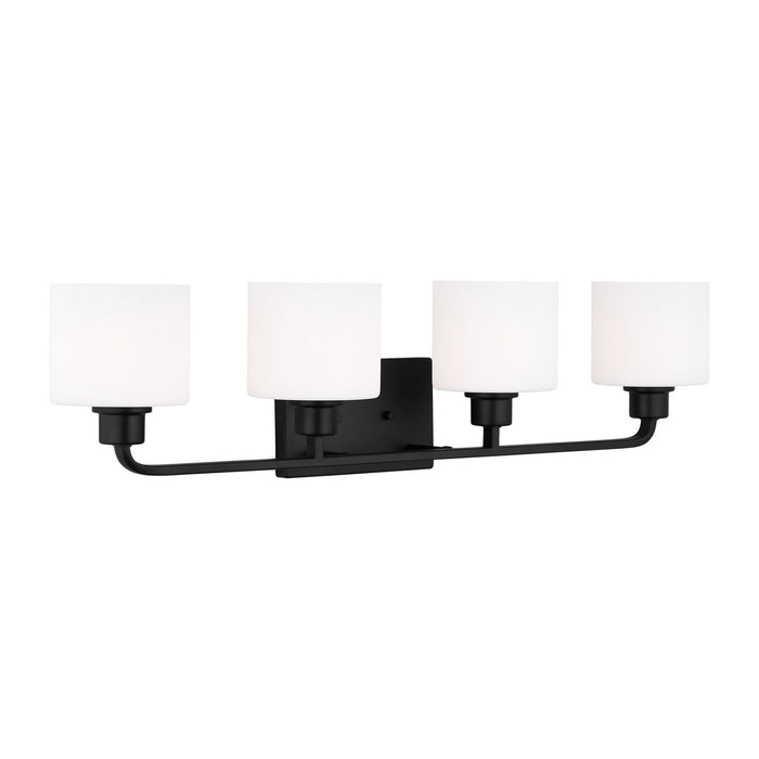 Generation Lighting - 4428804-112 - Four Light Wall / Bath - Canfield - Midnight Black