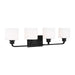 Generation Lighting - 4428804-112 - Four Light Wall / Bath - Canfield - Midnight Black
