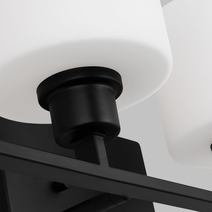 Generation Lighting - 4428804-112 - Four Light Wall / Bath - Canfield - Midnight Black