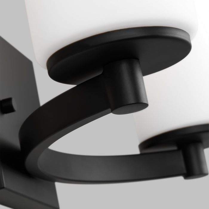 Generation Lighting - 4439102-112 - Two Light Wall / Bath - Hettinger - Midnight Black