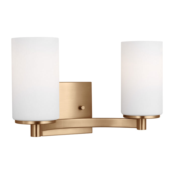 Generation Lighting - 4439102-848 - Two Light Wall / Bath - Hettinger - Satin Brass