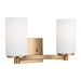 Generation Lighting - 4439102EN3-848 - Two Light Wall / Bath - Hettinger - Satin Brass