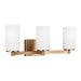 Generation Lighting - 4439103-848 - Three Light Wall / Bath - Hettinger - Satin Brass