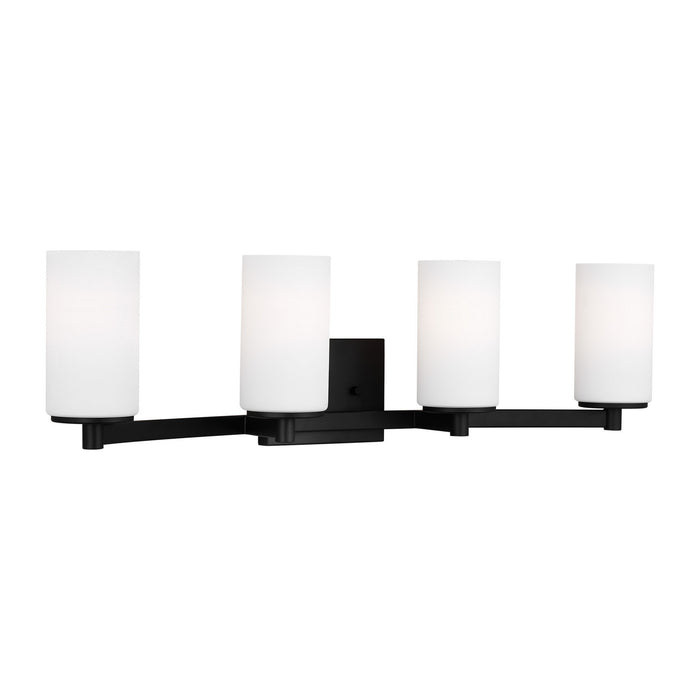 Generation Lighting - 4439104-112 - Four Light Wall / Bath - Hettinger - Midnight Black