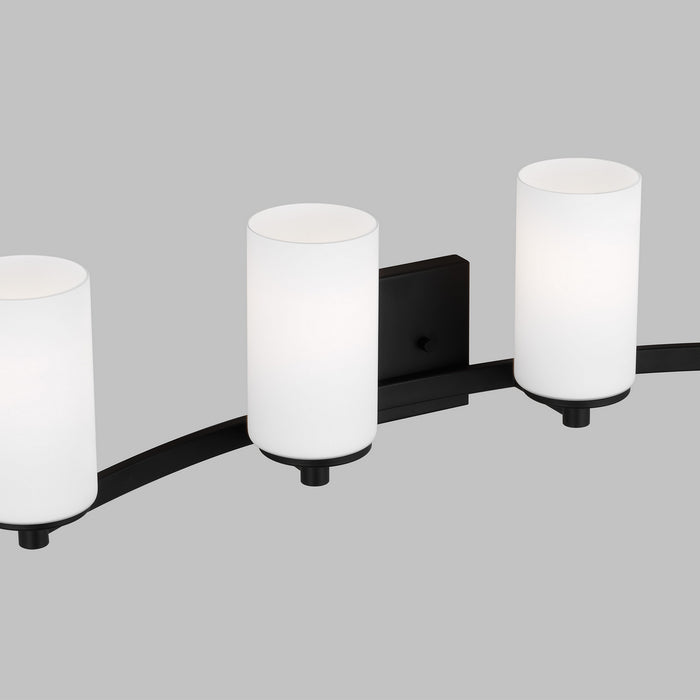 Generation Lighting - 4439104-112 - Four Light Wall / Bath - Hettinger - Midnight Black