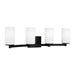 Generation Lighting - 4439104EN3-112 - Four Light Wall / Bath - Hettinger - Midnight Black