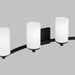 Generation Lighting - 4439104EN3-112 - Four Light Wall / Bath - Hettinger - Midnight Black