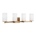 Generation Lighting - 4439104EN3-848 - Four Light Wall / Bath - Hettinger - Satin Brass