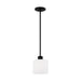 Generation Lighting - 6128801-112 - One Light Mini-Pendant - Canfield - Midnight Black