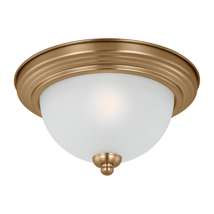Generation Lighting - 77063-848 - One Light Flush Mount - Geary - Satin Brass
