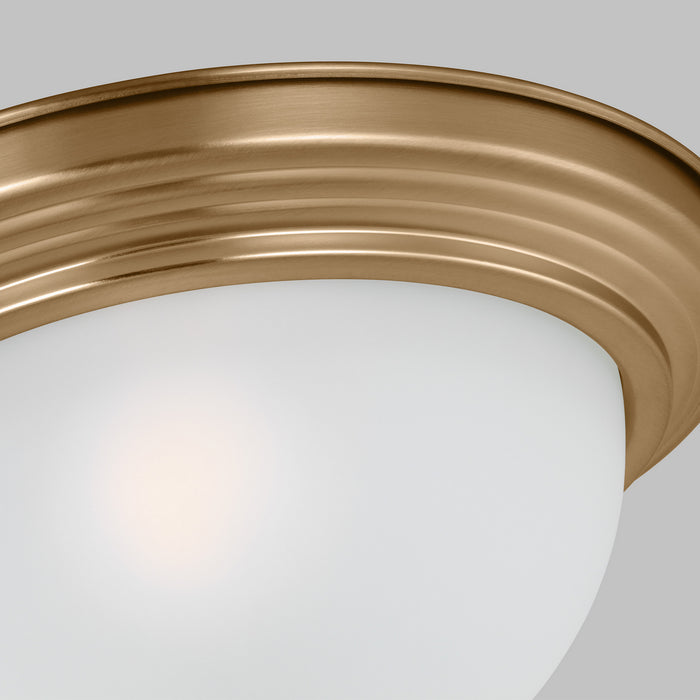 Generation Lighting - 77063EN3-848 - One Light Flush Mount - Geary - Satin Brass