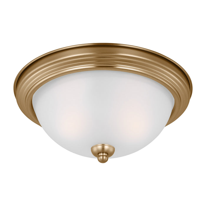Generation Lighting - 77064EN3-848 - Two Light Flush Mount - Geary - Satin Brass