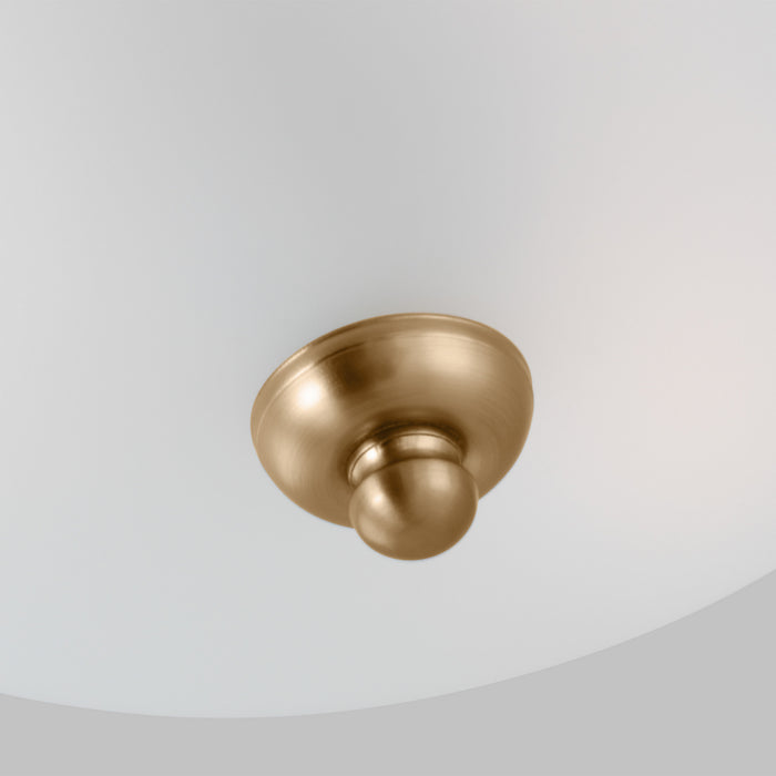 Generation Lighting - 77065-848 - Three Light Flush Mount - Geary - Satin Brass