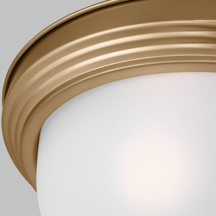 Generation Lighting - 77065-848 - Three Light Flush Mount - Geary - Satin Brass