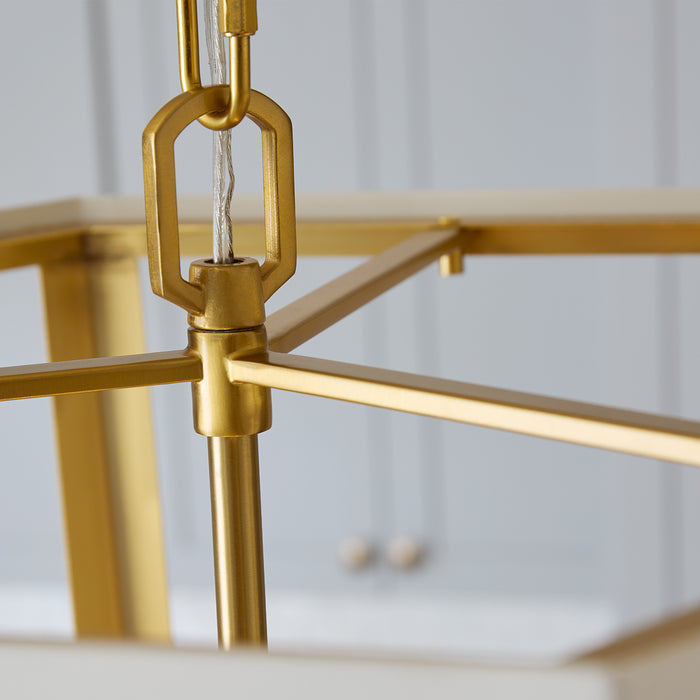 Visual Comfort Studio - AC1094MWTBBS - Four Light Lantern - Curt - Matte White