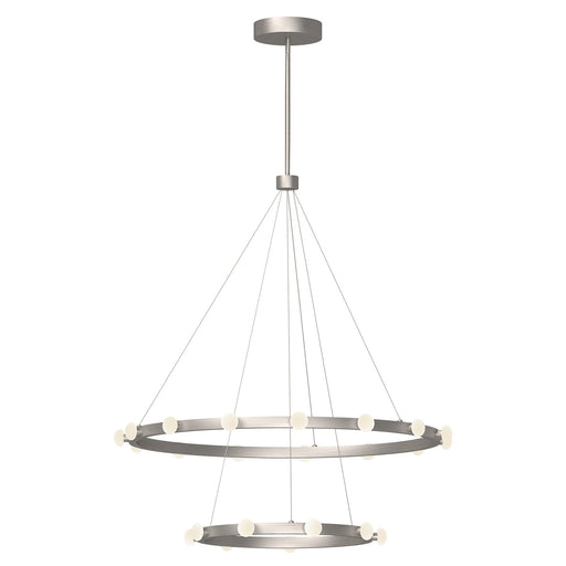 Rezz LED Chandelier Brushed Nickel